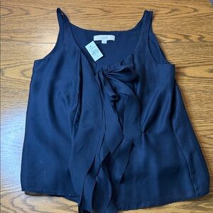 LOFT Women's Dark Blue Sleeveless Blouse